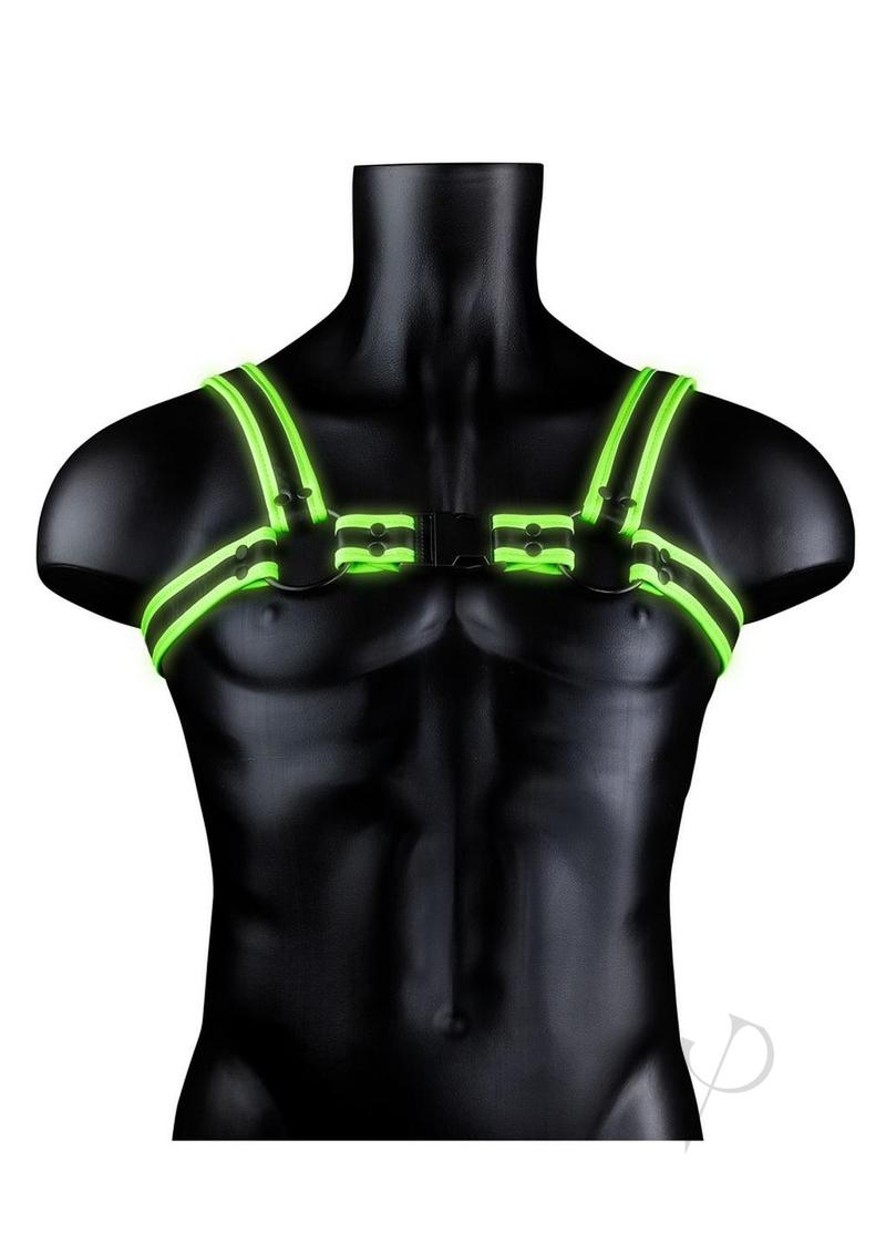 Ouch Buckle Harness Gitd L/xl