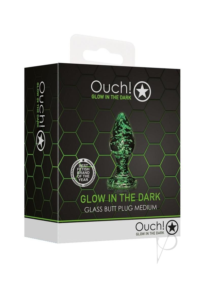 Ouch Glass Butt Plug Gitd Md