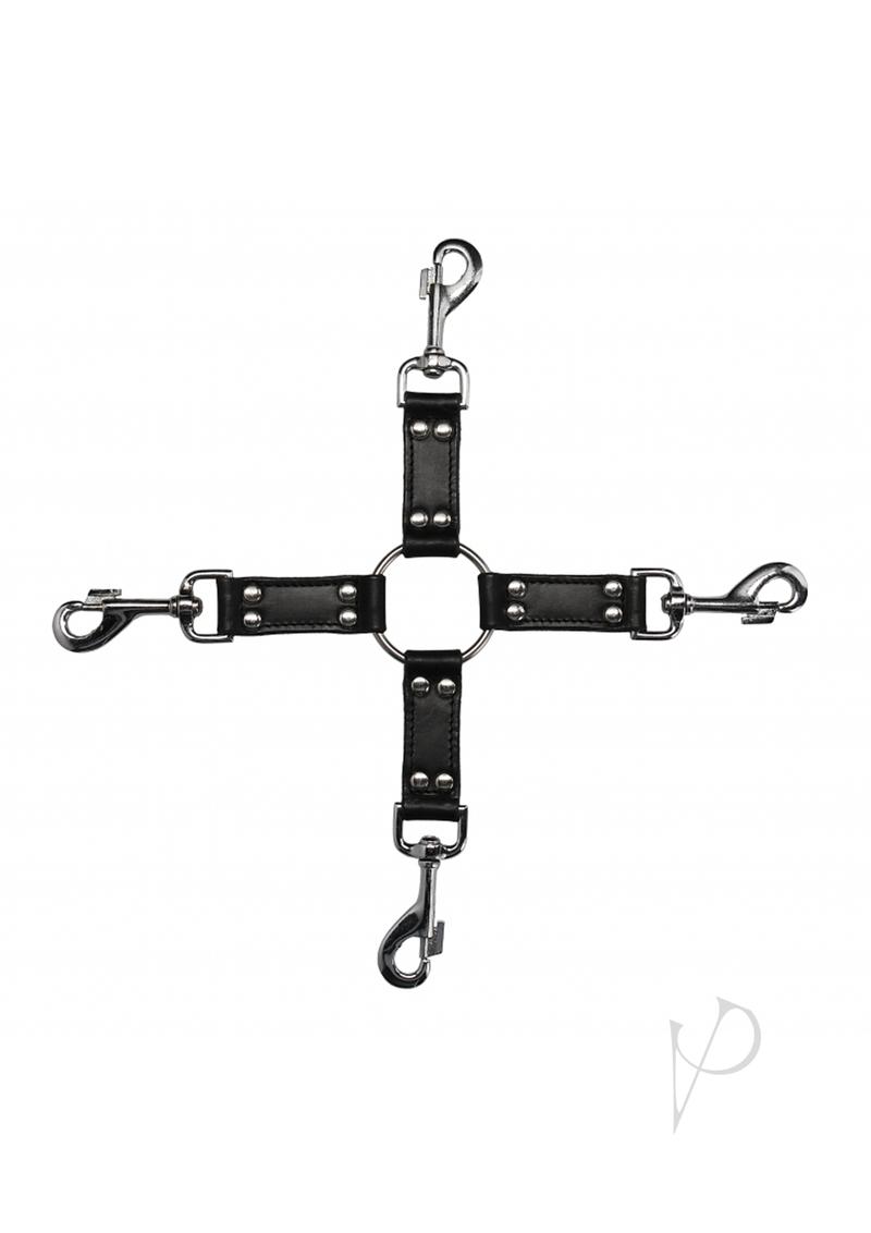 Ouch Pain 4way Hogtie Cross Black(disc)