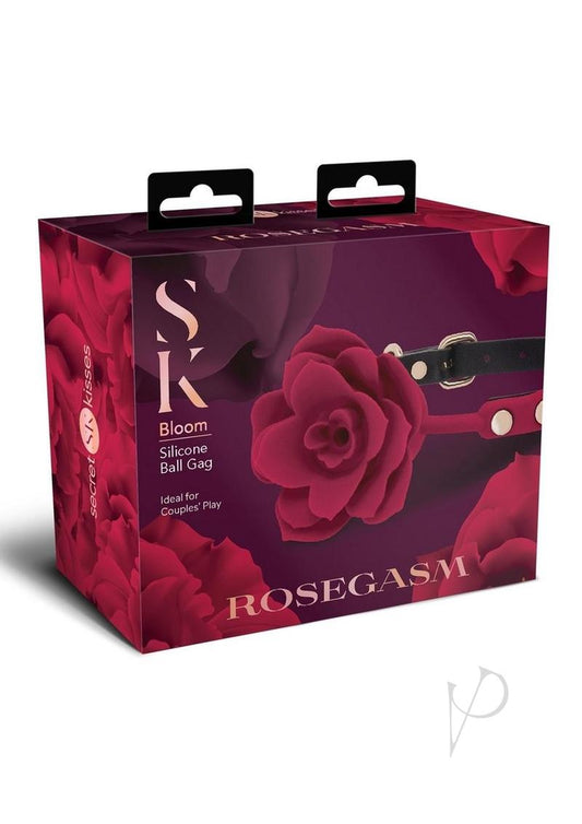 Sk Rosegasm Bloom Silicone Gag Red