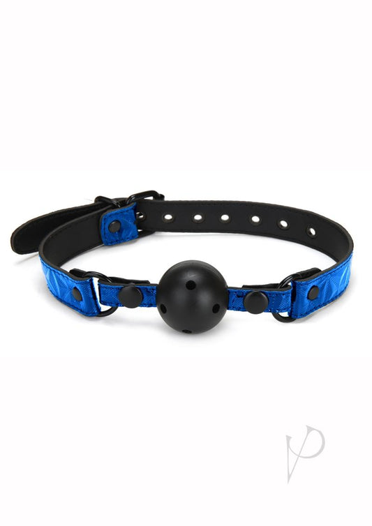 Whipsmart Deluxe Ball Gag Blue