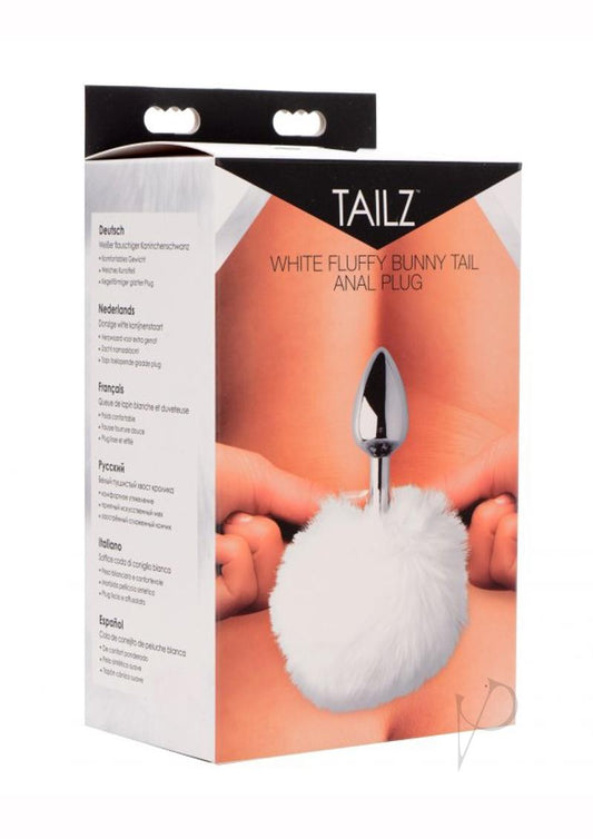 Tailz Fluffy Bunny Tail Anal Plug White