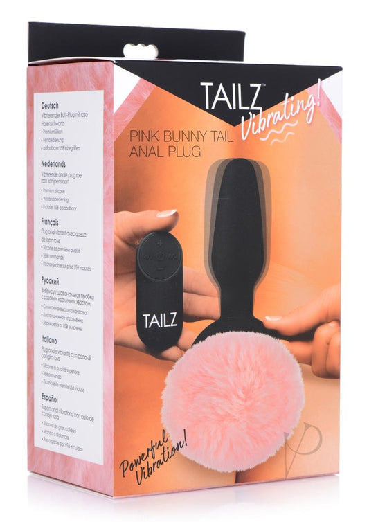 Tailz Vibrating Bunny Tail Pink