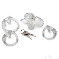 Ms Clear Captor Chastity Cage Sm