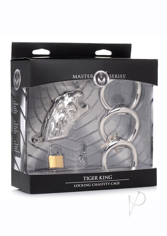 Ms Tiger King Locking Chastity Cage