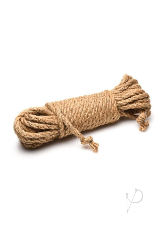 Ms Tied Up Jute Bondage Rope 25` Tan