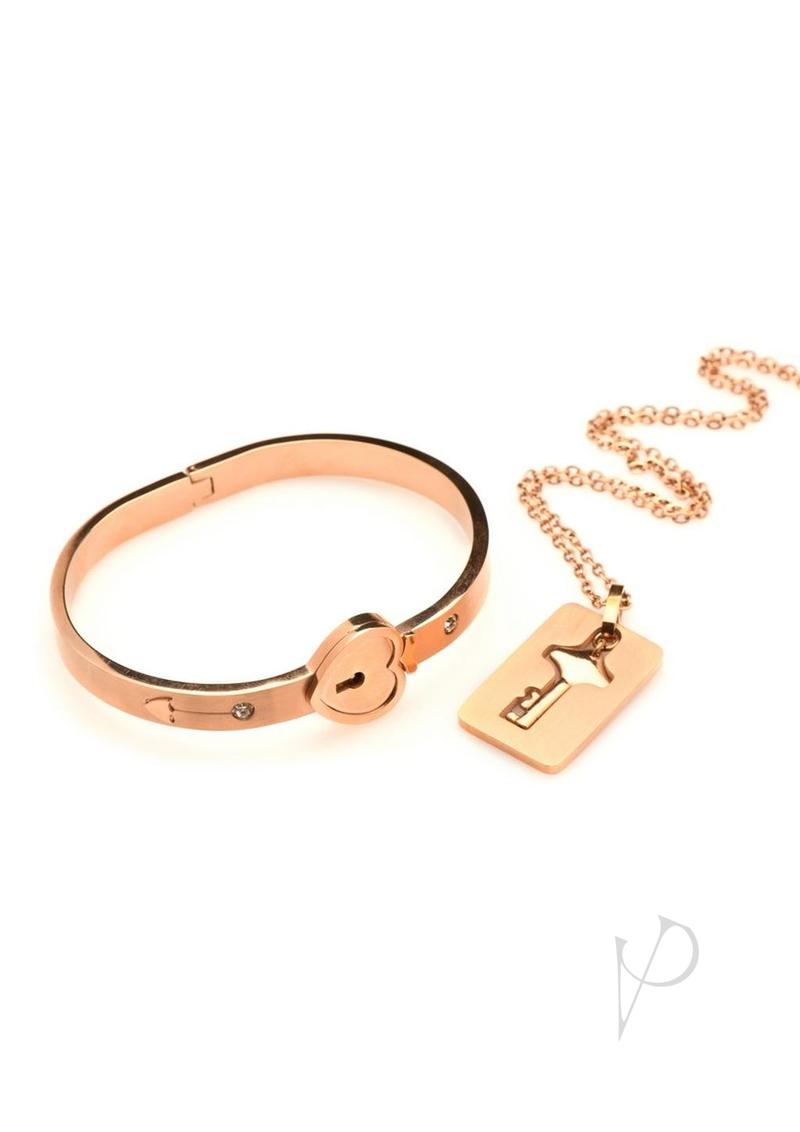 Ms Cuffed Locking Bracelet Necklace