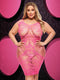 LACE CUT OUT MINI DRESS - HP - Q