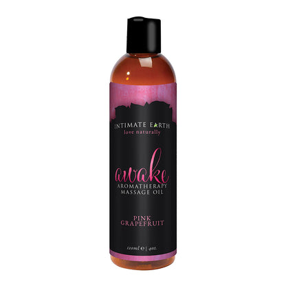 Intimate Earth Aromatherapy Massage Oil - Awake 4oz