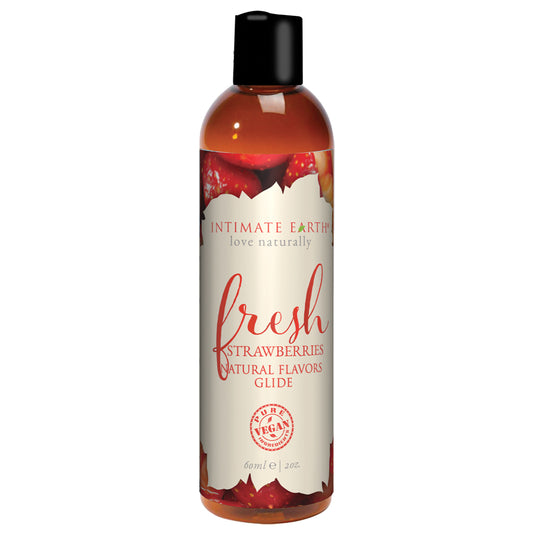 Intimate Earth Flavored Glide - Fresh Strawberries 2oz