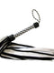 Suede and Fluff Flogger - White/Black