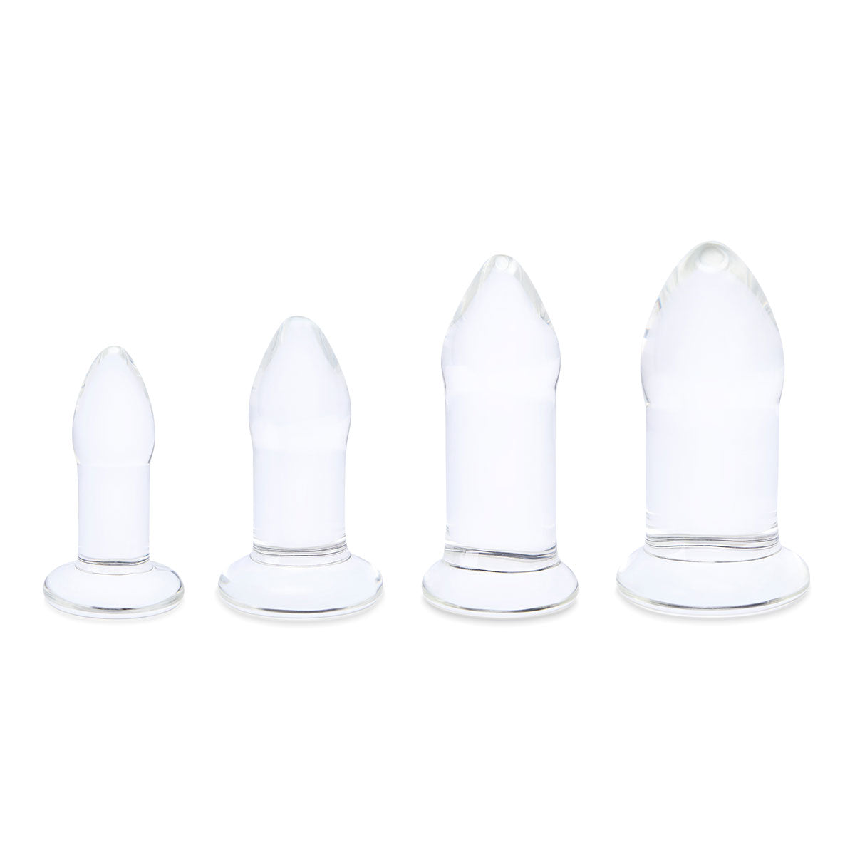 B-Vibe Glass Anal Dilators Set