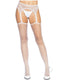 Indust Stocking Scallop Garter Os Wht