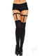 Studded Elastic Garter Suspender Os Blk