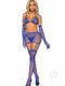 Rhinestone Garter/bikini 5pc Os Blue
