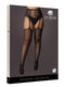 High Waist Garterbelt Stockings Qn Blk