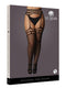 Garterbelt Stocking Open Design Qn Blk